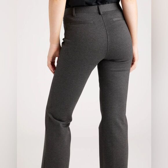 Quince Ultra-Stretch Ponte Bootcut Pant Women’s Medium Charcoal Gray Office Work - Picture 10 of 15